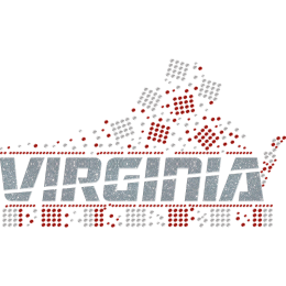 Wholesale Virginia Glitter & Rhinestone Iron On T-Shirt Designs